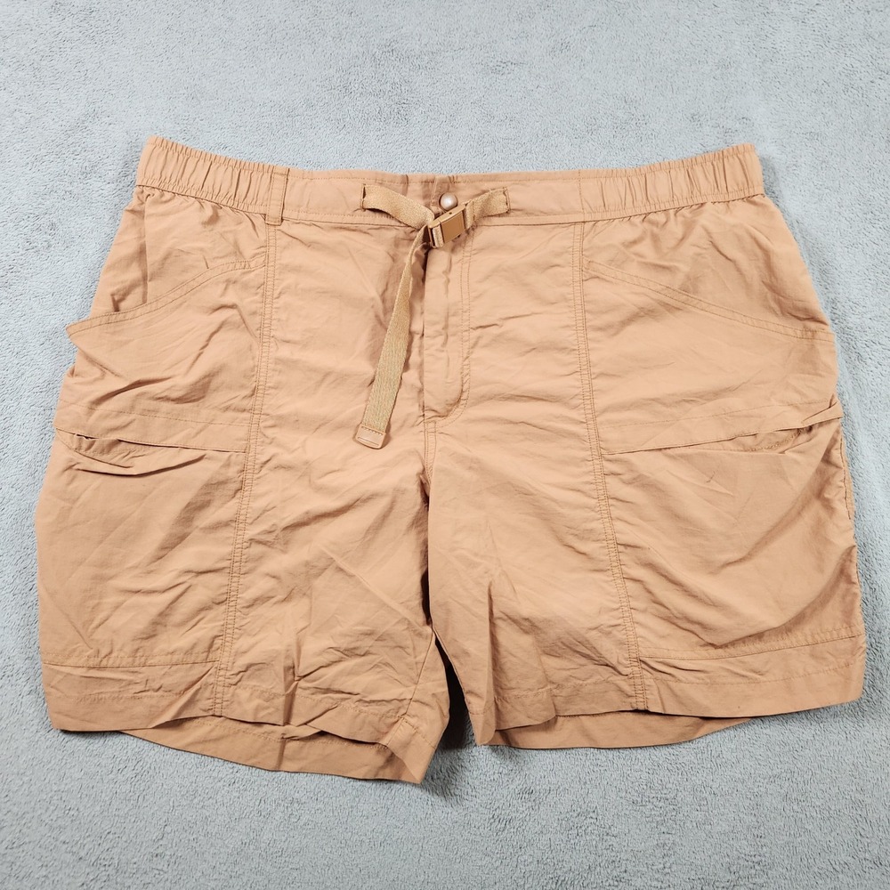 Eddie Bauer Nylon Cargo Hiking Shorts Mens size 2XL Integrated Belt Utility